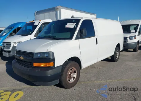 2020 Chevrolet Express Cargo Rwd 2500 Regular Wheelbase Wt z USA, uszkodzony, nr VIN 1GCWGAFP0L1254225